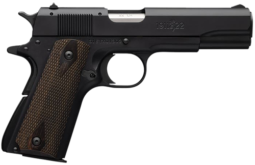 Browning 1911-22  A1 Single Action Pistol 051802490, 22 LR, 4.25", Brown Composite Grips, Matte Black Finish