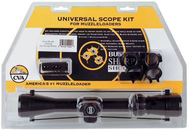 CVA Muzzleloader Rifle Scope Kit AA2002, 3-9x, 32mm, Blue
