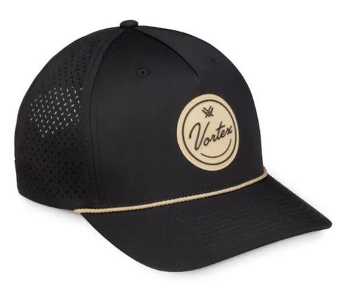 Vortex Script Logo Patch Cap, Black (225-15-BLK)