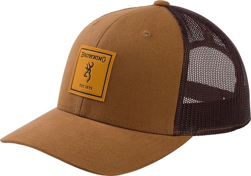 Browning Rugged Mesh Cap 308607881, Brown, Snap Back