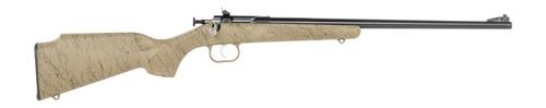 Crickett Single Shot Rifle, 22 LR, 16 1/8, Tan w/Black Webbing Stock, Blued Steel Finish