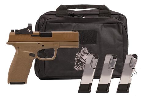 Springfield Hellcat PRO OSP Optic Ready Pistol HCP9379FOSPLC-GU25, 9mm, 3.7in, FDE Polymer Grips, 10 Rds