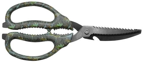 Camillus Multi-Function Game Shears, Camo, 4" Serrated Titanium Bonded Blade