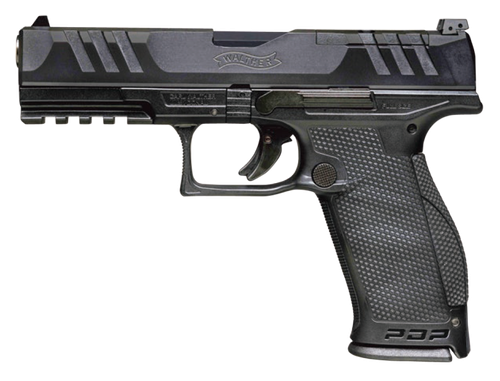 Walther PDP Optic Ready Pistol 2844001, 9mm, 5 in, Polymer Grip, Black Finish, 18 Rd