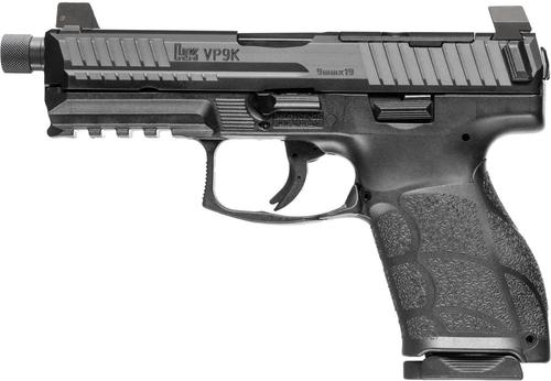 Heckler & Koch VP9A1 K Tactical Optic Ready Pistol, 9mm, 4.70in, Textured Grips, Black Finish, 15 Rds
