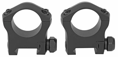 Warne 7201M Mountain Tech Rings, 1", Medium, Matte Black