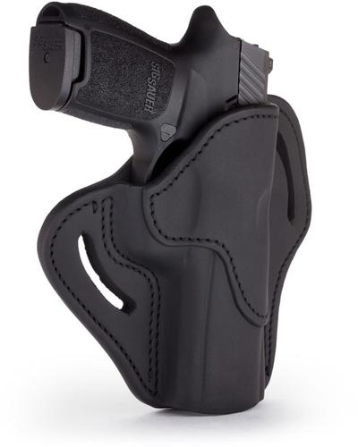 1791 Gunleather Belt Hoster, Stealth Black, Right Hand, Multifit Size 2.4 (BH24SBLR)