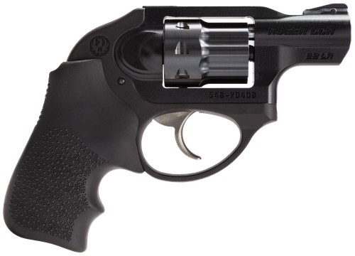 Ruger LCR-22 Lightweight Compact Revolver 5410, 22 Long Rifle, 1.875 in, Hogue Tamer Grip, Matte Black Finish, 8 Rd