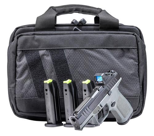 Rost Martin RM1C Pistol Bundle RM1CODGOSPSPL, 9mm, 4", Textured Stone Gray Grip, w/Viridian RDS & Range Bag, 17 Rds