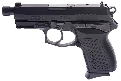 Bersa TPRCX Compact Pistol TPR9CMX, 9mm Luger, 4.10in, Black Polymer, Matte Black Finish, 13 Rds
