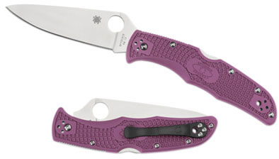 Spyderco Endura 4 Flat Ground FRN C10F Folding Knife w/Plain Edge (C10FPPR)