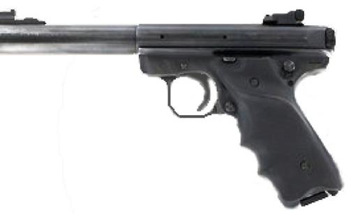 Hogue Ruger MK II/MK III Rubber Grip w/Finger Grooves RH Thumb Rest Black (82060)