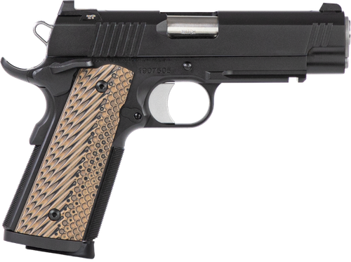 CZ-USA Specialist Commander Pistol 01795, 45 ACP, 4.25in, Black/Brown G10 Grips, Black Duty Finish, 8 Rds