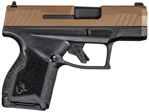 Taurus GX4 Micro-Compact Pistol 1-GX4M93E, 9mm, 3.06", Black Polymer Frame, Coyote Cerakote Slide, 11 Rds