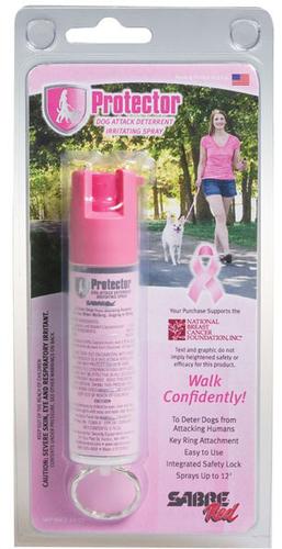 Sabre Protector Dog Spray Key Ring, Pink (KR-NBCF-02)
