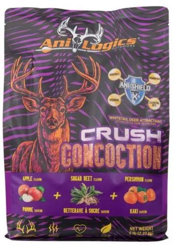 Ani-Logics Crush Concoction Granular Deer Attractant (AL72111) Sugar Beet, Apple, and Persimmon, 5lb Bag