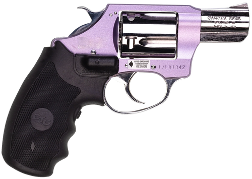 Charter Chic Lady Revolver 53842, 38 Special, 2 in, Crimson Trace Laser Grip, Lavender Finish, 5 Rd