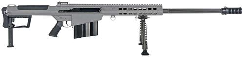 Barrett M107A1-S Semi-Auto Rifle 18067S, 50 BMG, 29", Tungsten Gray, Fluted Barrel, Improved Internals, 10 Rds