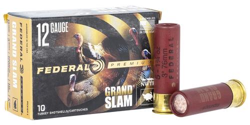 Federal Premium Grand Slam Turkey Shotshells PFCX157F5, 12 Gauge, 3", 1 3/4 oz, #5 Lead Shot, 10 Rds/bx