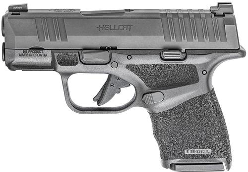 Springfield Hellcat Semi-Auto Pistol HC9319B, 9mm, 3", Polymer Grips, Black Finish, 13 Rds