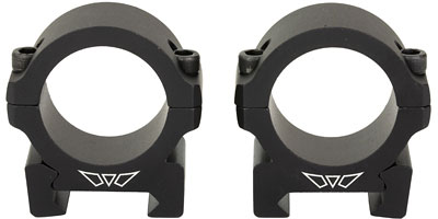 Warne V600M Vapor Horizontal Rings, 1", Low, Matte Black