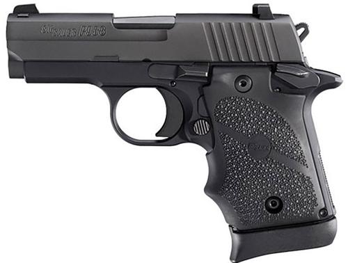 Sig P938 (MA Compliant) Micro-Compact Pistol 938M9BRGAMBI, 9mm Luger, 3", Black Polymer Grips, Black Hardcoat Anodized Finish, 7 Rds