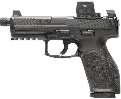 Heckler & Koch VP9A1 X Tactical w/Optic Pistol, 9mm, 4.70in, Textured Grips, Black Finish, 10 Rds