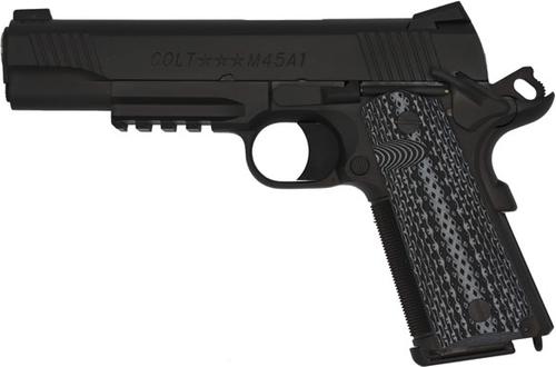 Colt CQBP Close Quarters Battle Pistol O1070CQBB, 45 ACP, 5 in, Checkered Grip, Black Finish