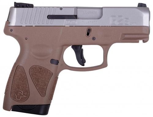 Taurus G2S Pistol 1-G2S939B, 9mm, 3.25in, Coyote Brown Polymer Grips, 7 Rds