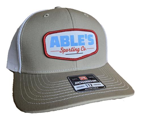 Able's Cap 112 Khaki with White Mesh (ACKW112)