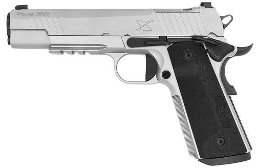 Sig Sauer Pistol 1911 Optic Ready Pistol 1911XR-45-SS, 45 ACP, 5in, Stainless Frame, Black Grips, 8 Rds