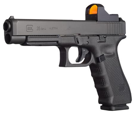 Glock Gen 4 Competition Pistol UG3530103MOS, 40 S&W, 5.3", Black Interchangeable Backstrap Grips, Black Finish, 15 Rds