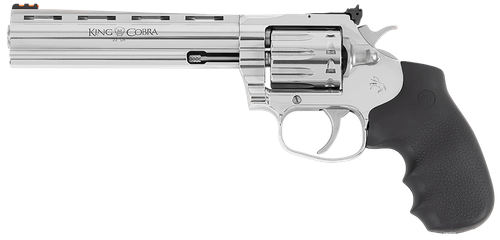 Colt King Cobra Target Revolver KCOBRA22SP6RFO, 22 LR, 6", Black Hogue Grips, Stainless Finish, 10 Rds