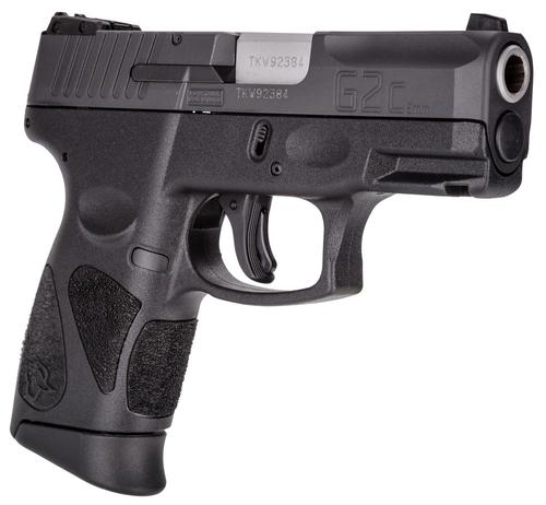 Taurus G2c DAO Pistol 1G2C93110, 9mm Luger, 3.20", Light Rail, Polymer Grips, Black Finish, 10 Rds