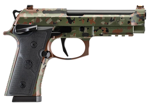 Beretta 92Xi Combat Series Pistol SPEC0744A10, 9mm, 4.7in, Textured Black Polymer Grips, 10 Rds