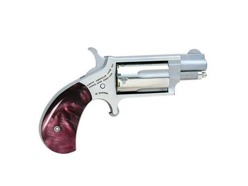 North American Mini-Revolver Revolver NAA-22MS-GP-PR, 22 Mag, 1 1/8in, Purple Slim Pearl Grip, 5 Rds