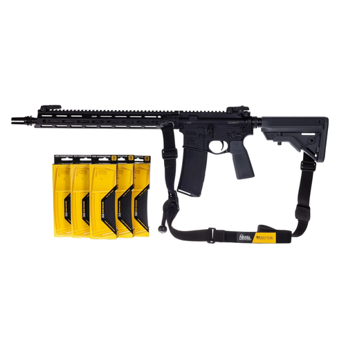 Daniel Defense DDM4 V7 Sem-Auto Rifle Package, 5.56 NATO, 16", B5 Wolf Grey Stock, Black Finish, 32 Rds
