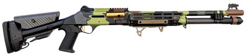 Orthos Arms Orthos Raider S4 Elite Highland Semi-Auto Shotgun, 12 Gauge, 18.5", Fibertron LED Front Sight, Shock Force Recoil System, 6+1