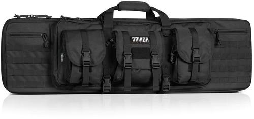 Savior Equipment American Classic Double Rifle Case, 36", Black (RB-3612DG-V1-BK)