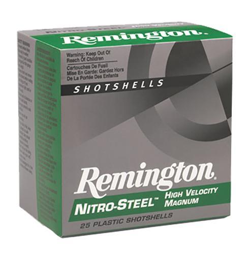 Remington Nitro Steel Magnum Shotshells NS12M3, 12 Gauge, 3", 1-1/4 oz, 1450 fps, #3 Steel Shot, 25 Rds/Bx