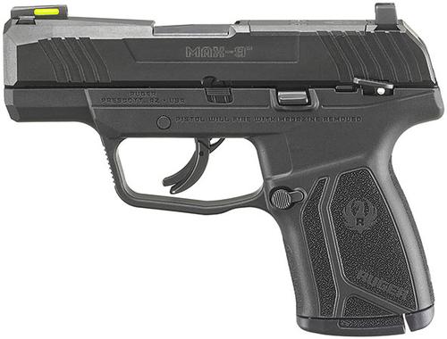 Ruger Max-9 Optic Ready Pistol 3501, 9mm, 3.2 in, Black Polymer Grip, Blue Finish, 10 Rds