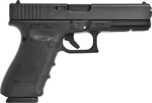 Glock G20 Gen4 Pistol G20415AUT, 10mm Auto, 4.61", Picatinny Rail, Modular Backstrap, Black Finish, 15 Rds