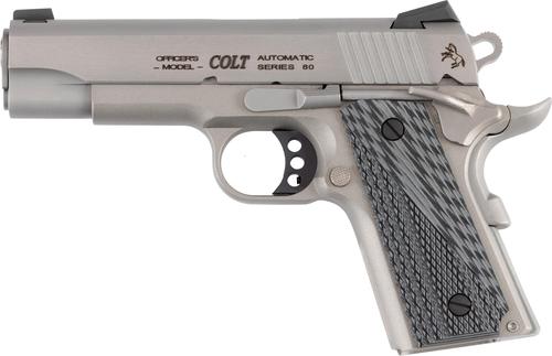 Colt Lightweight Officers Model Pistol O9840XE, 45 ACP, 4.25in, Grey/Black G10 Grips, 7 Rds