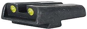 TruGlo Tritium Fiber Optic Sight For Glock 17/17L/19/22/23/24/26/27/33/34/35/38/39, Yellow Rear/Green Front, TG131GT1Y
