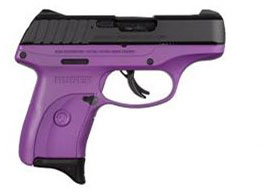Ruger EC9S Striker Fire Pistol 3287, 9mm, 3.12 in, Purple Grip, Blue Finish, 7 Rd