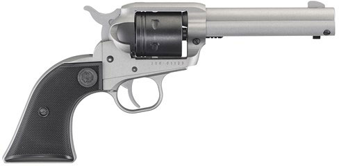 Ruger Wrangler Revolver 2003, 22 LR, 4.62", Black Synthetic Grips, Silver Cerakote Finish, 6 rd