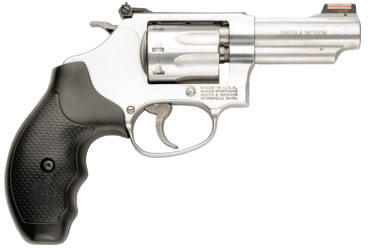 Smith & Wesson M63 Revolver 162634, 22 Long Rifle, 3 in, Synthetic Grip, Satin Stainless Finish, 8 Rd