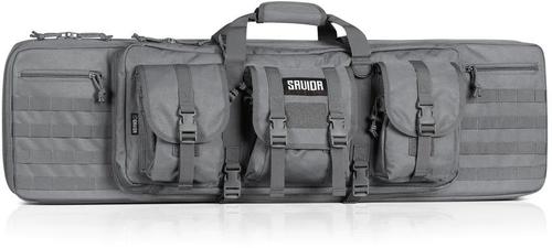 Savior Equipment American Classic Double Rifle Case, 36", Gray (RB-3612DG-V1-GS)