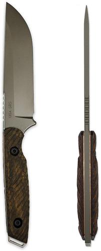 Toor Knives Field 2.0 Fixed Blade Knife, Spanish Moss Finish (FIELD2SM)