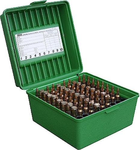 MTM R10010 100 Round Rifle Green Ammunition Box